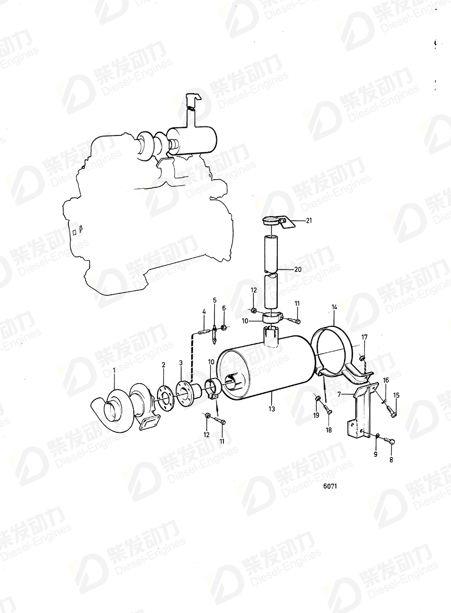 VOLVO Support 846398 Drawing